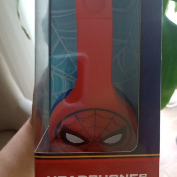 Spiderman kids headphones accessories women's children's red Blue ear buds - Picture 7 of 8
